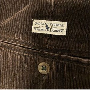 Polo by Ralph Lauren pants chino corduroy dark browns